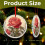 Red Rose Ornament Holiday Decoration 2025 2