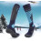 Light Blue Wool Ski Socks Unisex Thick Warm Towel-Bottom 3