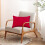 Housse de coussin d'extérieur imperméable rectangulaire unie 8