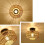 Boho rotan plafondlamp, vintage handgeweven, 1 stuk 4