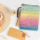 Polyester Zipper Book Cover with Gradient Leopard Print 4