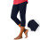 Women's Navy Capri Leggings Lightweight Summer Pants 3