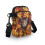 Maple Leaf Cat Pattern Underarm Shoulder Bag, Polyester Women Adjustable Shoulder Strap 3