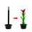 Magic Props Set with Flower Pot Stick and Flower 3 Pcs 3