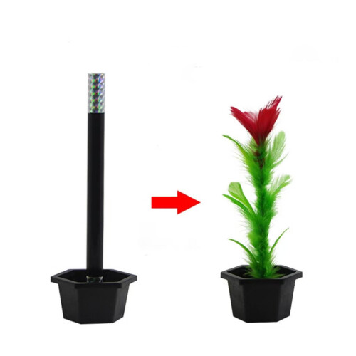 Magic Props Set with Flower Pot Stick and Flower 3 Pcs 2
