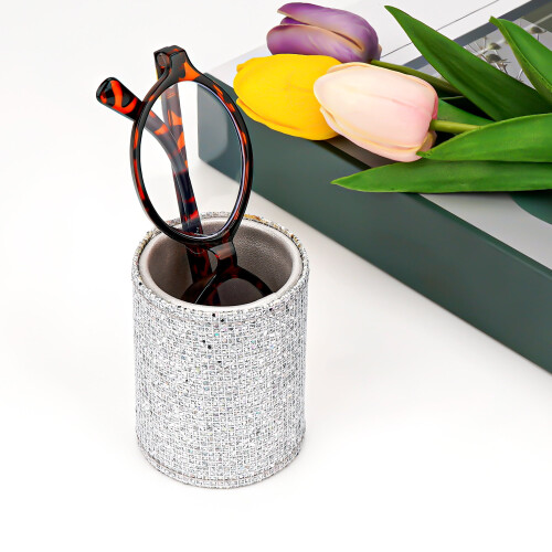 Reading Glasses Desk Holder Stand Small Silver 1