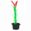 Magic Props Set with Flower Pot Stick and Flower 3 pcs 8