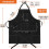 Cotton Canvas Chef Apron Cross-Back Heavy-Duty with Large 3