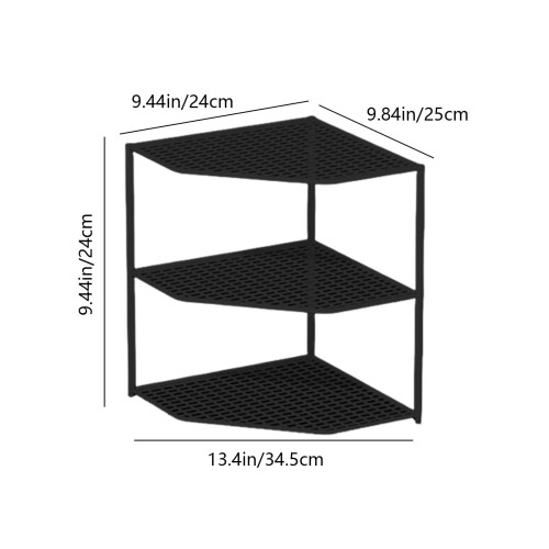 Kitchen Corner Shelf 3-Tier for Countertop or Cabinet 2