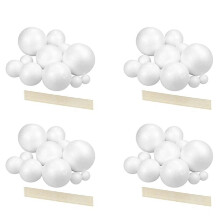 Solar System Project Kit, PlanetModel Crafts 56 Mixed Sized Polystyrene Spheres Balls for School Science Projects