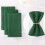 Green Easter Cloth Napkins Linen Cotton 6 Pack 4