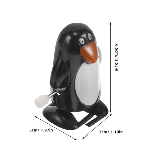 4 Pcs Clockwork Penguin Toys Walking Figure Winters Wind up 1