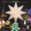 Lighted Double-Sided Star Tree Topper 8 inch 10 Warm Lights 7