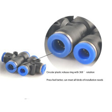 Misting Nozzle Kit 1/4-Inch with Nozzle Spray Cooling Device Connectors for Outdoor Water Cooling System 20Pcs