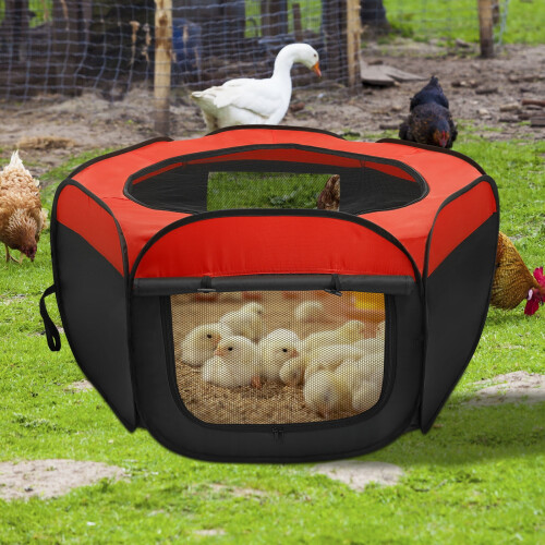 Chick Brooder Box Oxford Cloth 2-Set with Double Door and 1