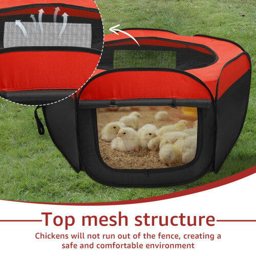 Chick Brooder Box Oxford Cloth 2-Set with Double Door and 2