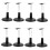 Action Figure Stand Black 8-Pack 4.0 x 2.2 x 0.8 in 7