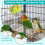 Stainless Steel Bird Perch Open-Grid Platform 2pcs 4
