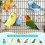 Stainless Steel Bird Perch Open-Grid Platform 2pcs 6