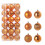 Mini Christmas Ball Ornaments Shatterproof Orange 36PCS 4