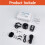 Bike Alarm System Black with Remote and Wireless Vibration 5