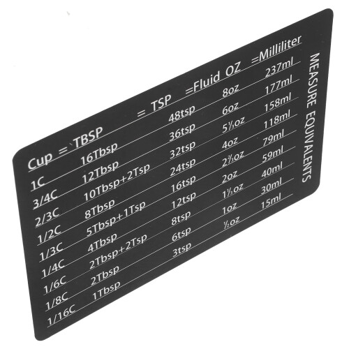 Magnetic Kitchen Measurement Conversion Chart for 2