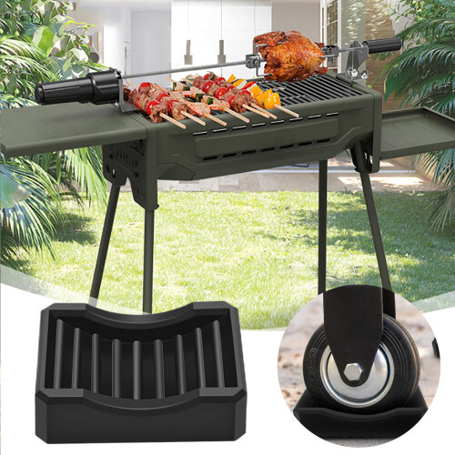 Stainless Steel Portable Grill with Extendable Legs and 1