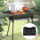 Stainless Steel Portable Grill with Extendable Legs and 4