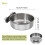 Stainless Steel Bird Feeding Dish with Clamp Holder for 2