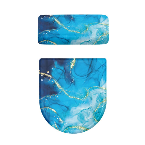Toalettlock, 2-delat U-format, Keep Dust Stain, Thankful Fall, marmorstruktur 1