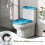 Toalettlock, 2-delat U-format, Keep Dust Stain, Thankful Fall, marmorstruktur 5