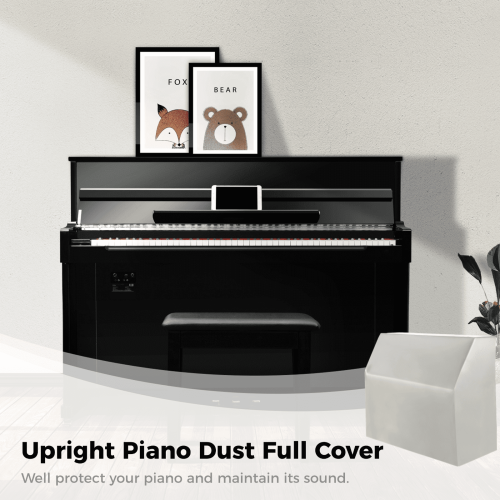 Upright Piano Cover Dustproof Waterproof Silver-Coated 2
