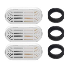 3 PCS Replacement Water Fountain Filters for 108oz/3.2L Stainless Steel Cat Dog Water Dispenser Sponges Foam Filters