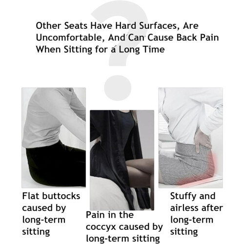 L-Shaped Memory Foam Seat Cushion with Lumbar Support 1 Pack 2