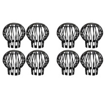 8PCS Gutter Guard Downspouts Filter Strainer Preventing Leaf Debris Branches Roof Moss From Clogging the Pipes