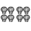 8PCS Gutter Guard Downspouts Filter Strainer Preventing Leaf Debris Branches Roof Moss From Clogging the Pipes 1