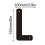 Cast Iron House Letters 6 Inch Black 2