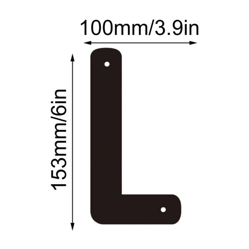 Cast Iron House Letters 6 Inch Black 1