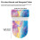 Buntes WC-Sitz-Set mit Marmormuster, elastischem Rand und verstellbarem Stoff 8