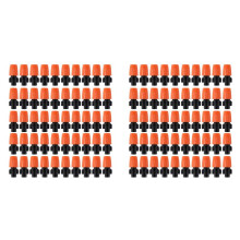100 STKS Verstelbare Tuin Druppelirrigatie Verneveling Nozzle Micro-Flow Druppelaar Spray Tuingereedschap