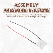 TEC1-12704 Thermoelectric Cooler Peltier 30mmx30mm TEC1 12704 Elements Module 12V4A Cooling Peltier