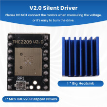3D Printer TMC2209 V2.0 Upgraded Version 42 Stepper Motor Driver for Reprap Ramps1.4 MKS Prusa I3 -3 Pro