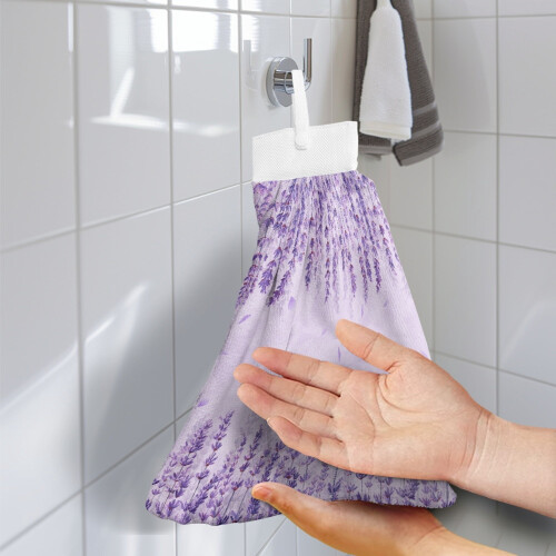 Flower Hanging Kitchen Dish Towels Fast-Drying Lightweight 1