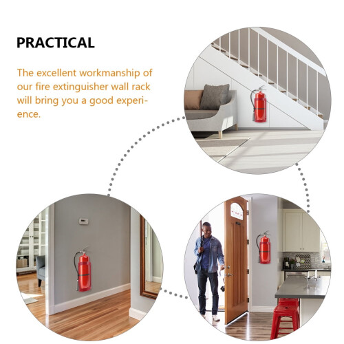 Fire Extinguisher Wall Bracket Red 2 Pack 1