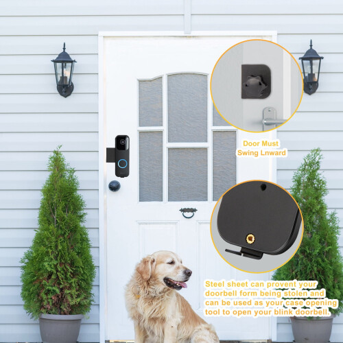 Blink-Compatible No-Drill Doorbell Mount Clamp 2