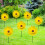 Sonnenblumen-Windmühlen-Gartendekoration 36 cm 5