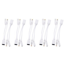 5X Passive Power over Ethernet PoE Adapter Injector + Splitter Kit 5V 12V 24V 48V