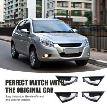 4Pcs Car Interior Door Handle Handles Knob Open for JAC J3 J3S Turin 2009-2015 6105230U8010 6105240U8010 Matte Silver