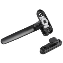 Door and Window Handle Lock Casement Window Lock Wheel Handle Black