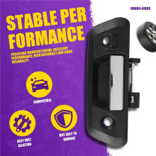 Car Rear Tailgate Handle Durable Rear Door Handle with Camera-Key Hole, for Navara NP300 2014 2015 2016 2017 2018+ 90606-4JG0C